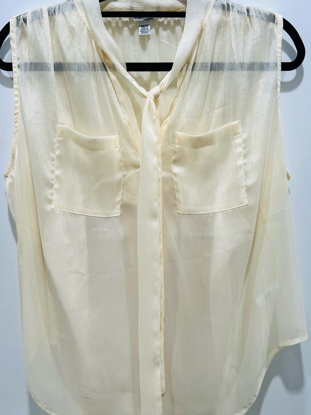 Calvin Klein Easy Breezy Sleeveless Blouse Camisole Included